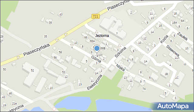 Konstancin-Jeziorna, Górna, 4, mapa Konstancin-Jeziorna