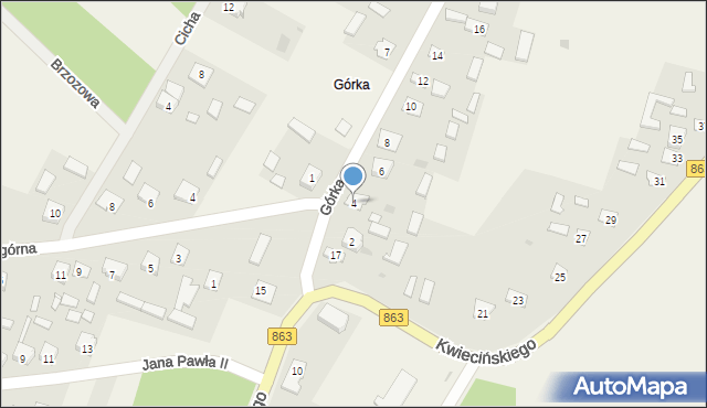 Kopki, Górka, 4, mapa Kopki