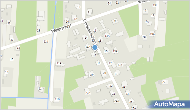 Kotuń, Gorzkowskiego, 16, mapa Kotuń