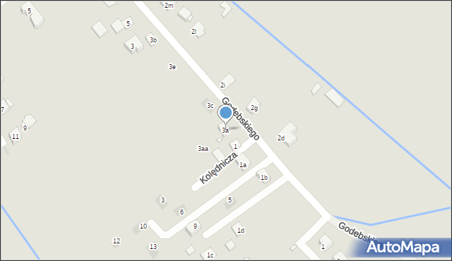 Kraków, Godebskiego Cypriana, 3a, mapa Krakowa