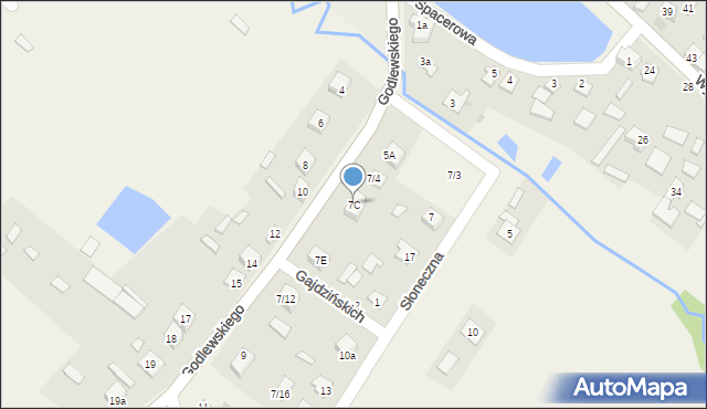 Krasocin, Godlewskiego Emila, 7C, mapa Krasocin