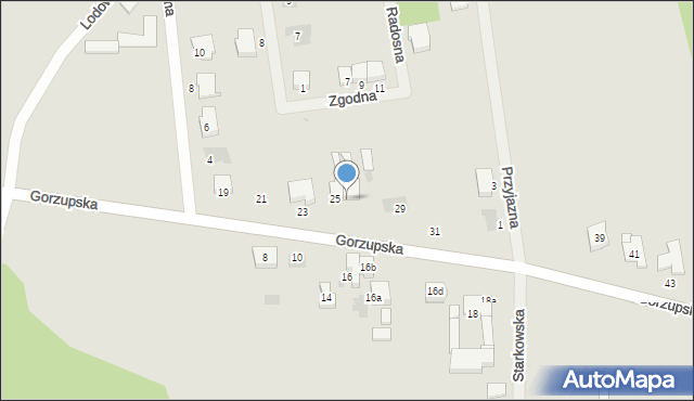 Krotoszyn, Gorzupska, 27, mapa Krotoszyna