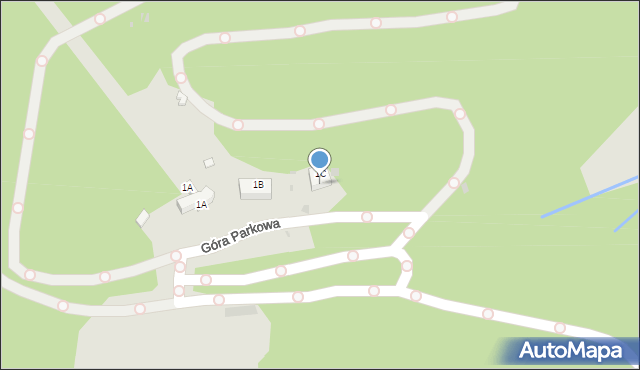 Krynica-Zdrój, Góra Parkowa, 1C, mapa Krynica-Zdrój