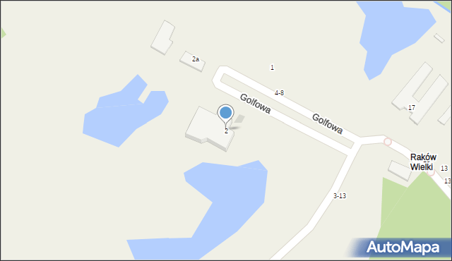 Kryniczno, Golfowa, 2, mapa Kryniczno