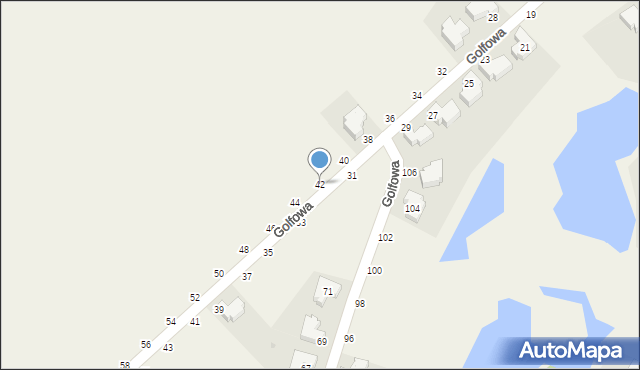 Kryniczno, Golfowa, 42, mapa Kryniczno