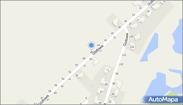 Kryniczno, Golfowa, 46, mapa Kryniczno