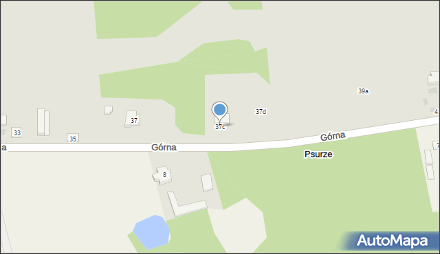 Kutno, Górna, 37c, mapa Kutno
