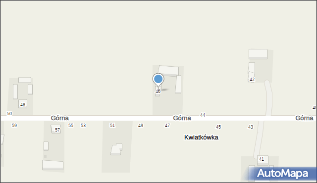 Kwiatkówka, Górna, 46, mapa Kwiatkówka