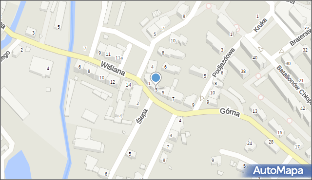 Kwidzyn, Górna, 3, mapa Kwidzyn