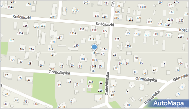 Legionowo, Górnośląska, 16F, mapa Legionowo