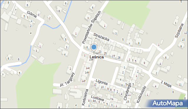 Leśnica, Góry Świętej Anny, 2a, mapa Leśnica