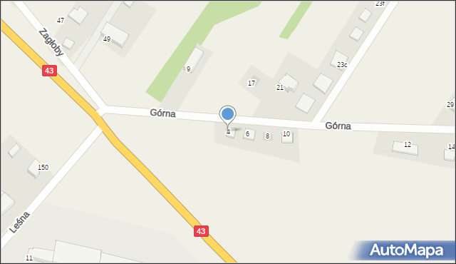 Lgota, Górna, 4, mapa Lgota