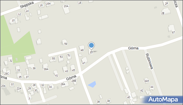 Lipno, Górna, 57, mapa Lipno