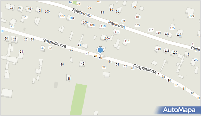 Lipsko, Gospodarcza, 50, mapa Lipsko