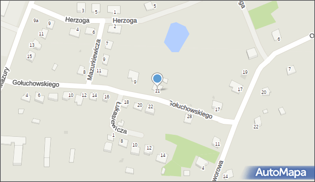 Lubaczów, Gołuchowskiego Agenora, 11, mapa Lubaczów