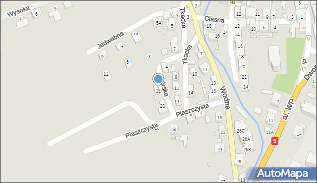 Lubawka, Górska, 21, mapa Lubawka
