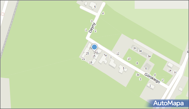 Lubin, Górskiego Kazimierza, 13, mapa Lubin