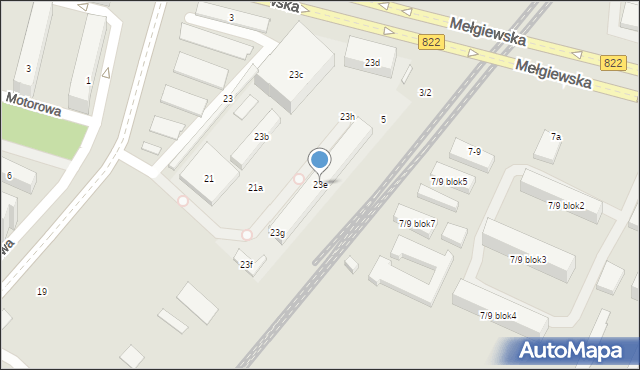 Lublin, Gospodarcza, 23e, mapa Lublina