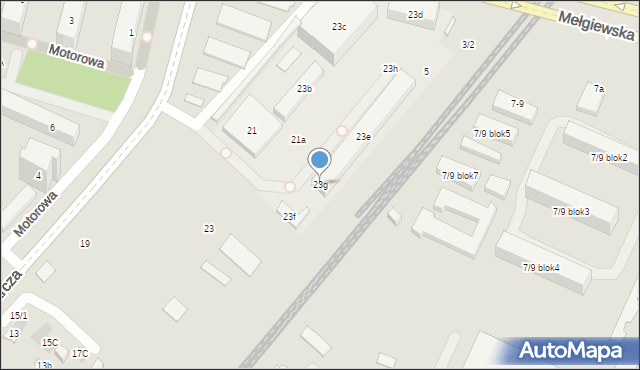 Lublin, Gospodarcza, 23g, mapa Lublina