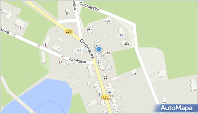 Lubniewice, Gorzowska, 25, mapa Lubniewice