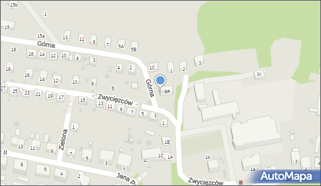 Lwówek Śląski, Górna, 1B, mapa Lwówek Śląski