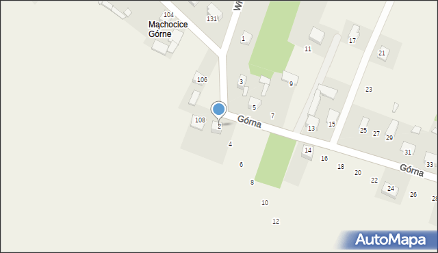 Mąchocice Kapitulne, Górna, 2, mapa Mąchocice Kapitulne