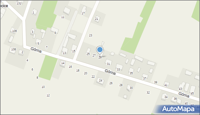 Mąchocice Kapitulne, Górna, 29, mapa Mąchocice Kapitulne