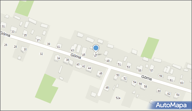 Mąchocice Kapitulne, Górna, 47, mapa Mąchocice Kapitulne