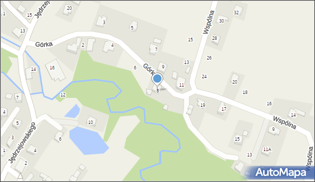 Malec, Górka, 8, mapa Malec