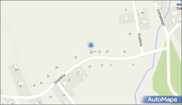 Marklowice, Goplany, 24, mapa Marklowice