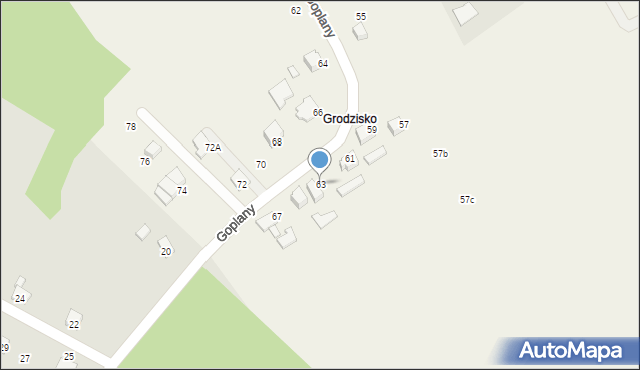 Marklowice, Goplany, 63, mapa Marklowice