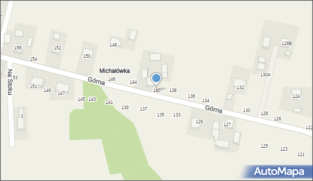 Michałowice, Górna, 140, mapa Michałowice