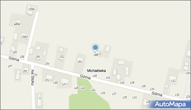 Michałowice, Górna, 148, mapa Michałowice