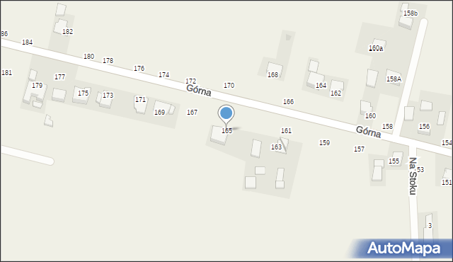 Michałowice, Górna, 165, mapa Michałowice