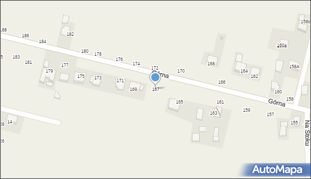 Michałowice, Górna, 167, mapa Michałowice