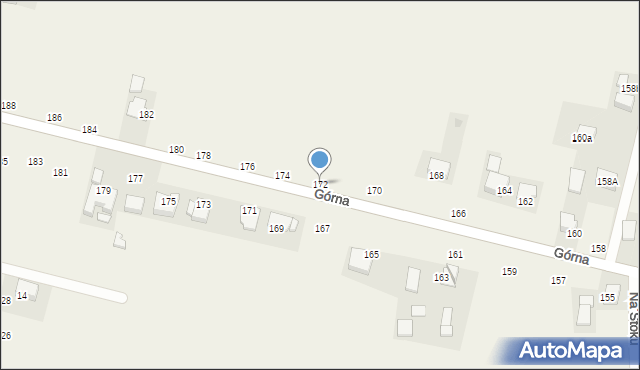 Michałowice, Górna, 172, mapa Michałowice