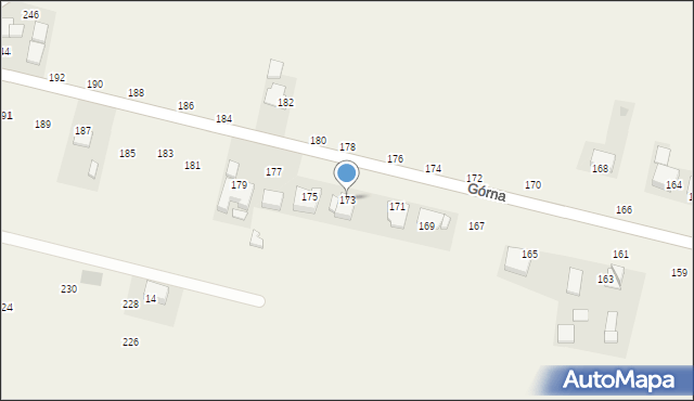 Michałowice, Górna, 173, mapa Michałowice