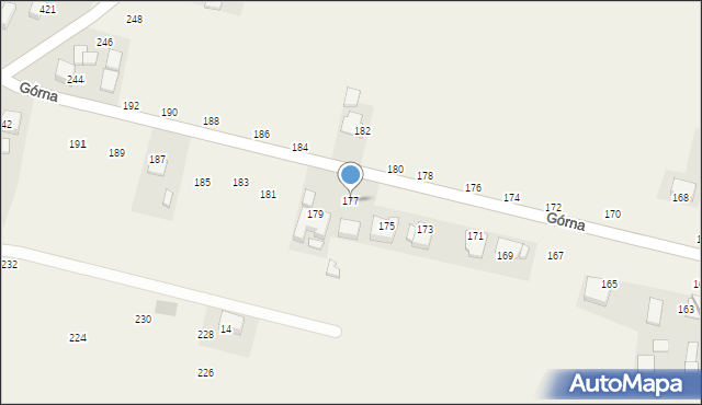 Michałowice, Górna, 177, mapa Michałowice