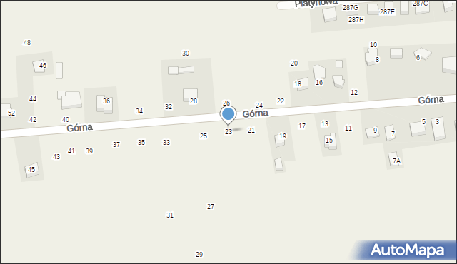 Michałowice, Górna, 23, mapa Michałowice