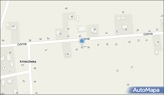 Michałowice, Górna, 41, mapa Michałowice