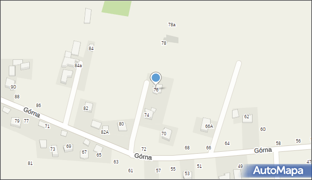 Michałowice, Górna, 76, mapa Michałowice