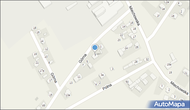 Miechów-Charsznica, Górna, 3, mapa Miechów-Charsznica