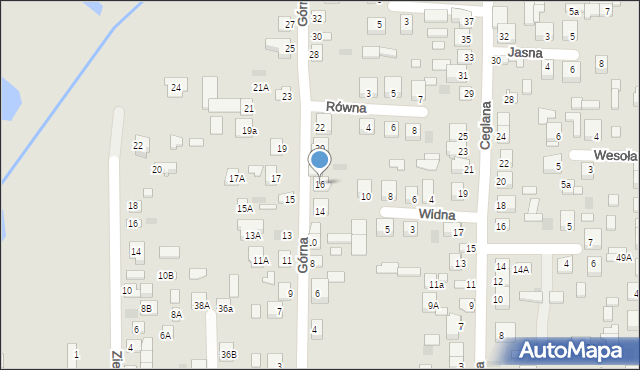 Międzyrzec Podlaski, Górna, 16, mapa Międzyrzec Podlaski