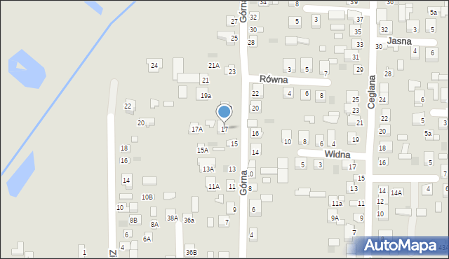 Międzyrzec Podlaski, Górna, 17, mapa Międzyrzec Podlaski