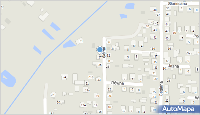 Międzyrzec Podlaski, Górna, 27, mapa Międzyrzec Podlaski