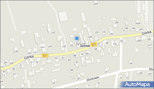 Mikołów, Górka Franciszka, ks., 124, mapa Mikołów
