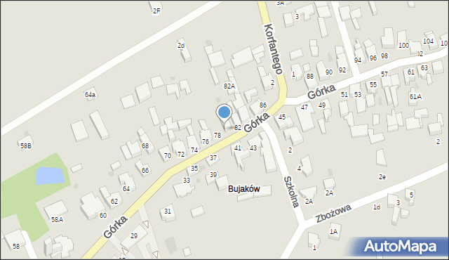 Mikołów, Górka Franciszka, ks., 80, mapa Mikołów