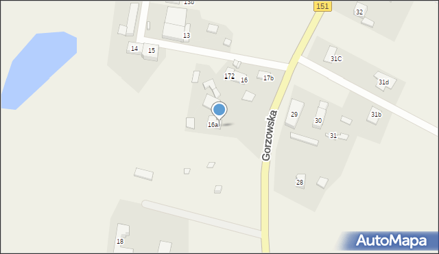 Moczkowo, Gorzowska, 17, mapa Moczkowo