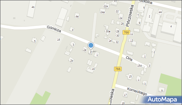 Morawica, Górnicza, 2, mapa Morawica