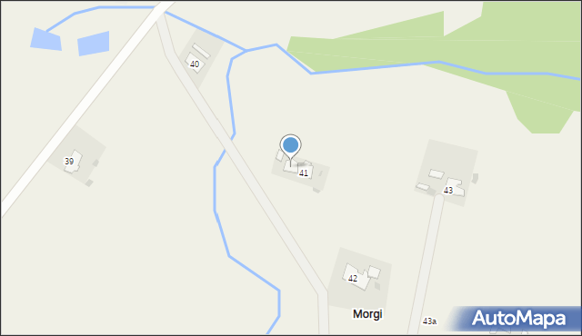 Morgi, Górne Morgi, 41a, mapa Morgi